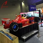 Guangzhou vr lechuang amusement equipment electric 6dof motion platform car driving 9d vr racing simulator