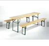 EN581 wooden outdoor folding beer table bench and chair set
