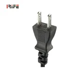 PSE Approval 2 pin Japan plug 110V Ac Power Cord For Hair Straightener