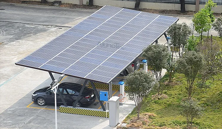 2018 New Outdoor Aluminum Solar Panel Carport For Business Centre