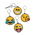 Custom variety of faces and impressions metal emoji keychain for party favors
