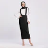 Fashion warm style cotton maxi winter suspender skirts 2019