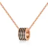 Roman necklace female models rose gold-plated gold clavicle chain short chain jewelry