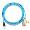 Wholesales Single Light Pendant light Fixture Kit plug cord set with e27 lamp holder flexible wire covering