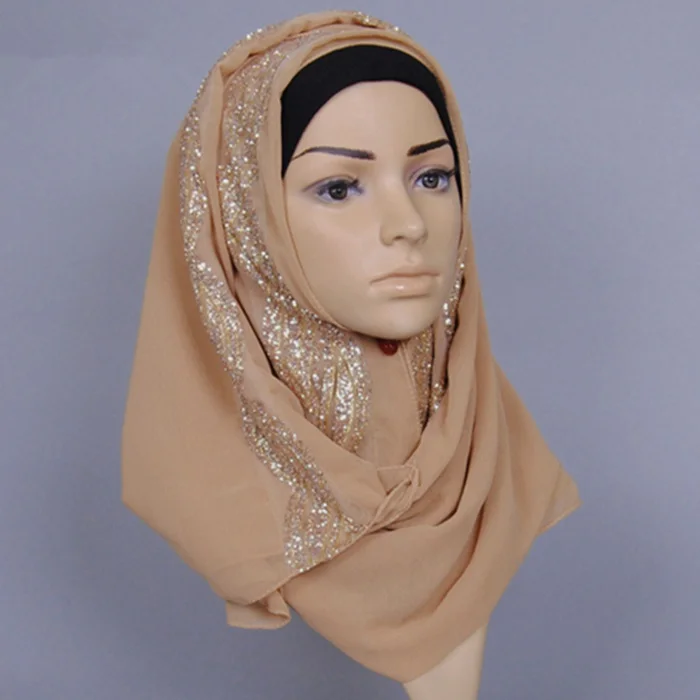 Hangzhou Personalized chiffon plain hijab Muslim Hijab Scarf instant hijab for ladies