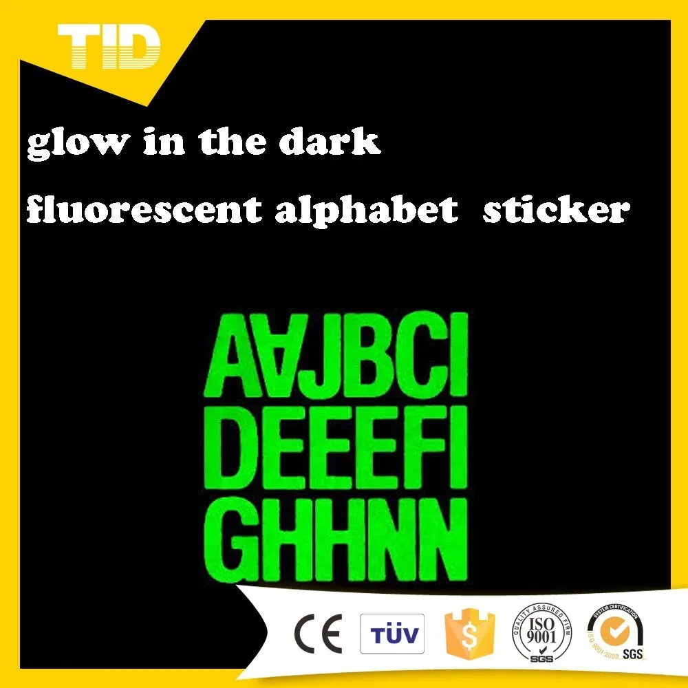 Glow In The Dark Reflective Letter Stickers Buy Reflective Number