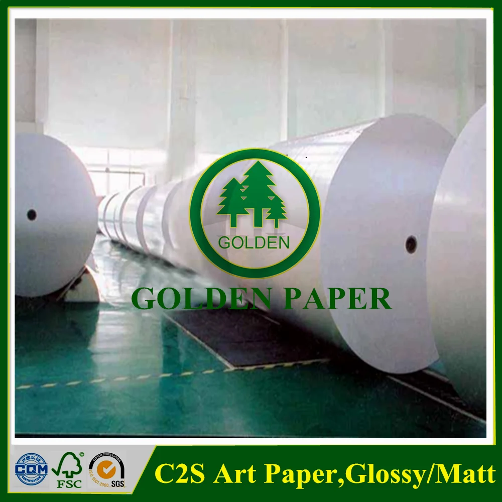 glossy Matt Coated Couche paper for offset printing and packaging