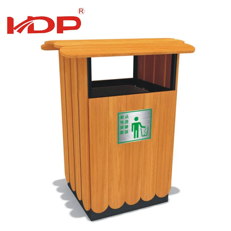New Design Outdoor Durable Wooden Trash Can,Waste Bin,Garbage Can