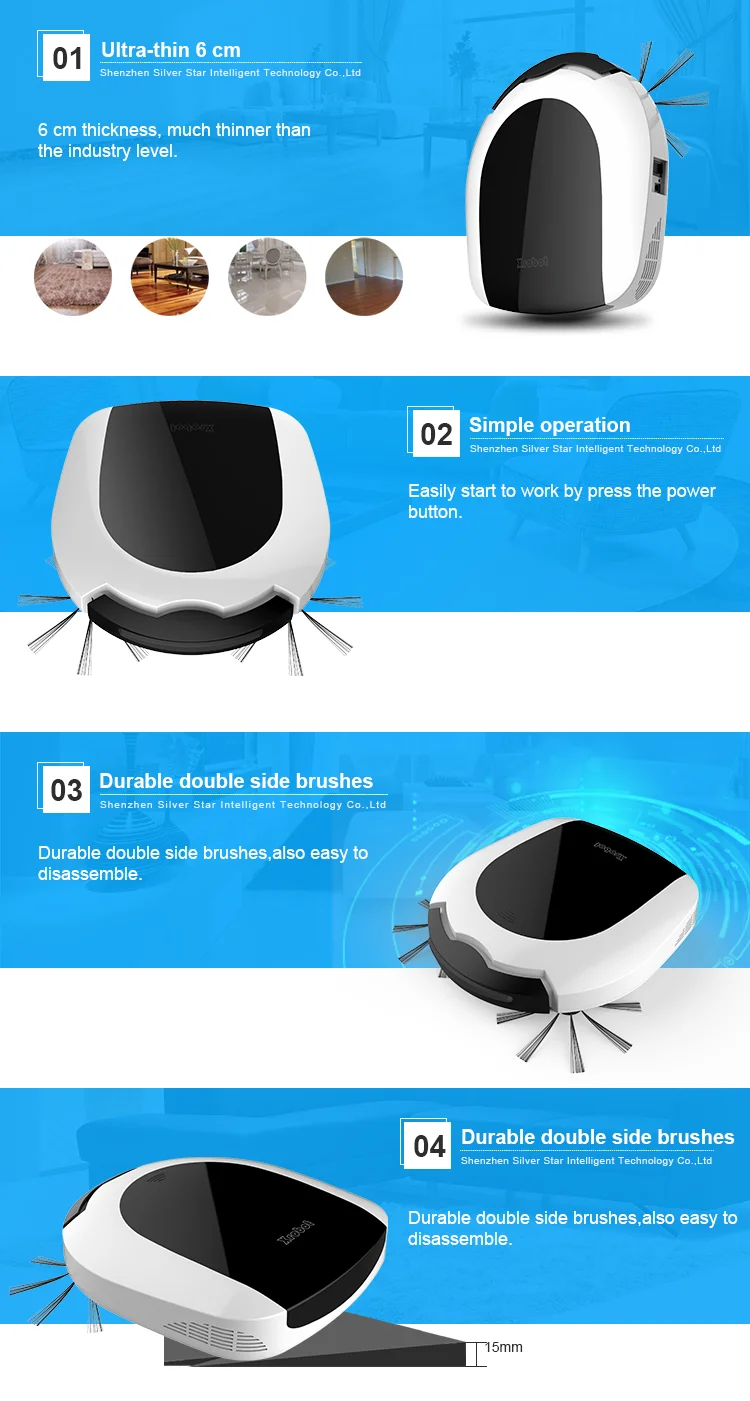Ultra thin 6 cm easy home handy small vacuum cleaner