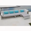 Commercial and Residential light weight outdoor white patio modular sofa set rattan furniture