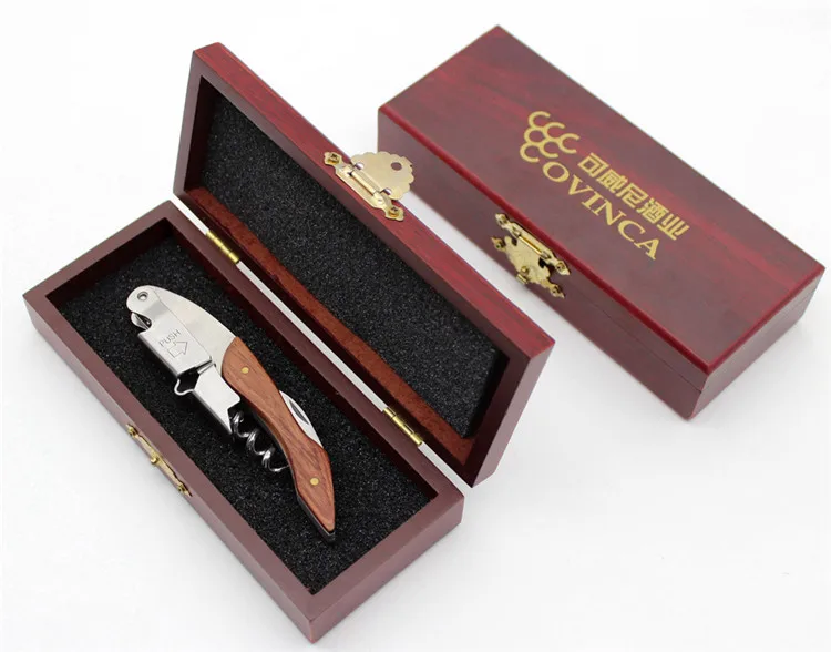 Luxurious Professional Grade Natural Wood All-in-one Corkscrew, Bottle Opener and Foil Cutter in Wood Box
Luxurious Professional Grade Natural Wood All-in-one Corkscrew, Bottle Opener and Foil Cutter in Wood Box