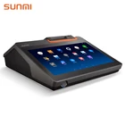 Touch Android System Sunmi T2mini Retail All In One Fiscal Memory Terminal Pos Manufacturer 15 Inch Dual Screen