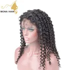 Highest quality 100% virgin unprocessed raw hair curly Brazilian human full lace wig