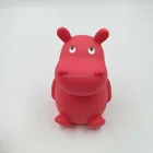 Plastic animal shape hippo money box coinbank piggy bank