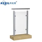 Stainless Steel Handrail Post kits Glass Balustrade hardware Modern Design For Balcony Railing