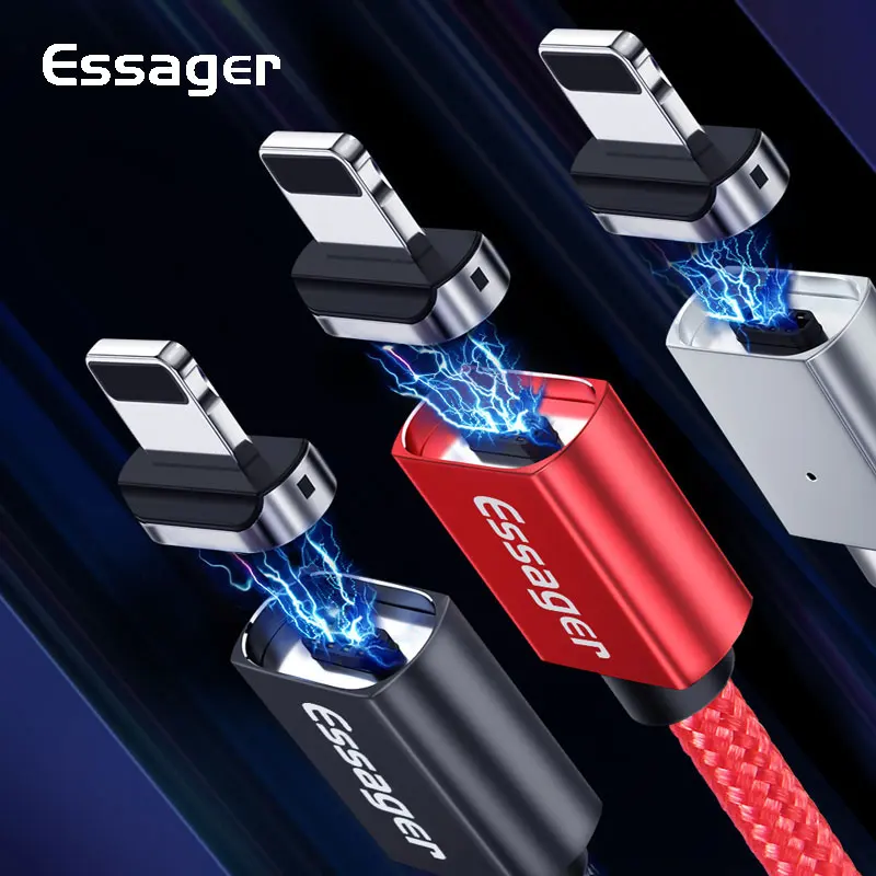 Essager Magnetic Charging Cable for iphone Charger Cable for iOS Data Cable, Black;red;silver
Essager Magnetic Charging Cable for iphone Charger Cable for iOS Data Cable, Black;red;silver