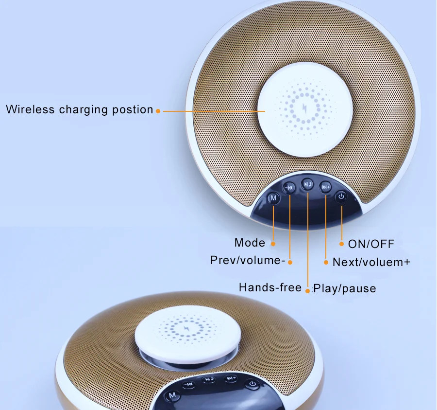 Wireless Charge 1200mAh music angel mini clarion speaker - ANKUX.COM