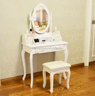 Makeup Mini MDF Bed And Dressing Table With Stool And Mirror
