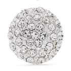Hot Sale Rhinestone Round Crystal Metal Buttons Pins For Wedding Dress Decorative