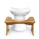 Bamboo Original Adjustable Height Bathroom Toilet Stool