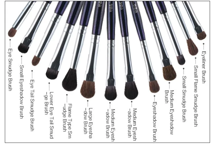 name type hair length hair width  small eyeshadow brush fiber 0