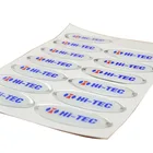 Company Clear Logo 3M Adhesive Crystal 3D Epoxy Sticker Resin