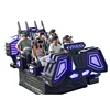 Amusement park 9D VR simulator, 6 seats rides virtual reality simulation 9D VR movie