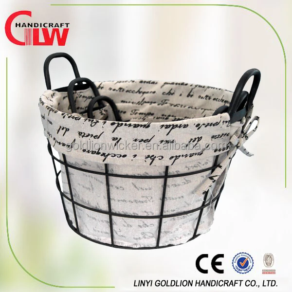s/3 stainless steel chicken egg baskets vintage metal baskets
