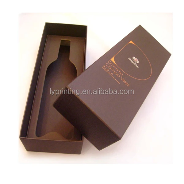 custom cardboard paper wine box, beautiful gift paper wine box