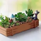 Garden Popular Children Wooden Storage Box Toy With Handle Holes