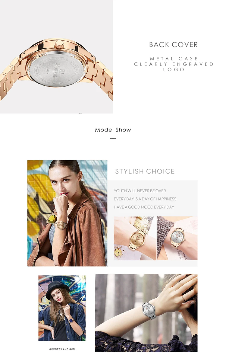 CURREN Gold Watch Women Watches Ladies Steel Women's Bracelet Watches Female Clock Relogio Feminino Montre Femme 9007
