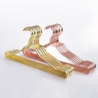 Thick gold metal clothes hangers coat hangers for clothes