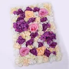 Decorative colorful artificial flower wall wedding flower wall