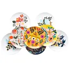 Awalong vintage colorful ceramic 10 inch bone china plate home decor