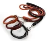 Walking Training Pet Soft Handle PU Dog Collar and Leash Set Leather Dog Collar