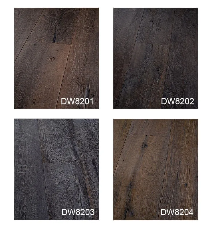 Rustic Distressed Plank Oak Driftwood Finished Floor