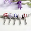 Hot sale Beautiful and good price Enamel brass pendants with Hot Balloon old silver color 1167600