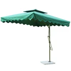 outdoor beach umbrella 2.5m hanging double layer small Roma umbrella cantilever garden patio sun parasol restaurant