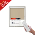 SUNC smart electric customized remote control blackout roller shades with side tracks blinds