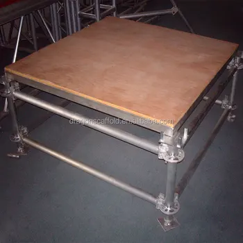 layer stage with portable dance floor adjustable height podium