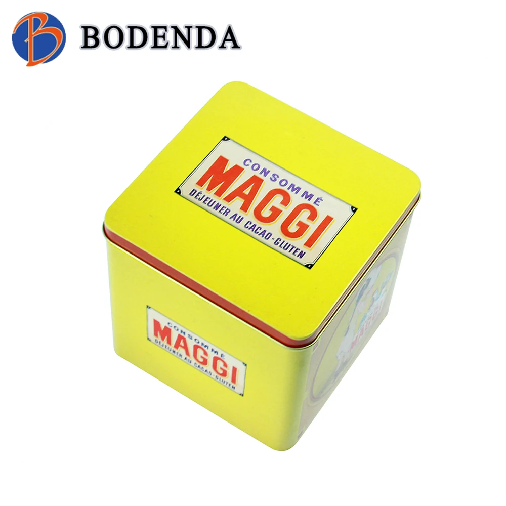Rectangular tin containers white gift box wholesale cookie packaging