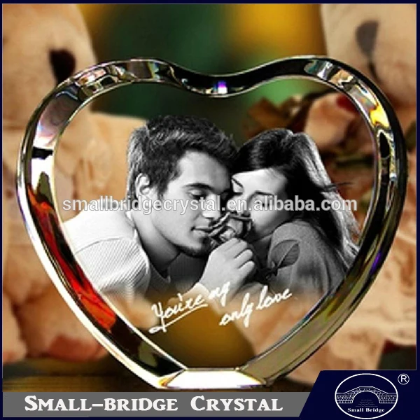 product wholesale customized heart crystal shaped gifts 3d laser crystal photo frames-28