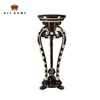 antique style tall narrow home indoor plant stands classic design wooden carved living room round flower stand