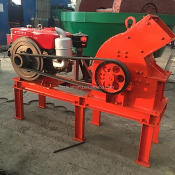 Diesel engine hammer crusher for stone, mobile portable hammer mill crusher for sale