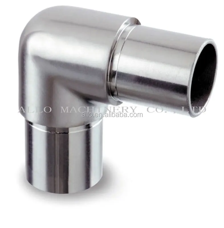 stainless steel pipe elbow balustrade flush joiner adjustable pipe fitting