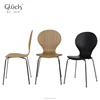 Stackable high backdining chair leisure chair wooden school chair wholesale