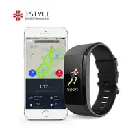 

J-Style 1755 IP67 GPS Fitness Tracker Watch Real-time Heart Rate HRV Blood Pressure Stress Level Monitoring with Call Reminder