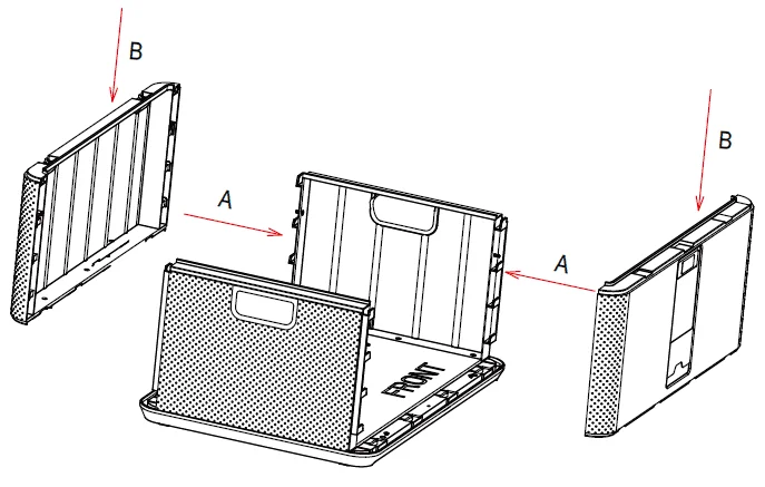 High quality plastic storage box, storage bin, container, case
