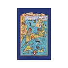 Custom digital 100 cotton printed apple kitchen tea towel