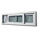 2017 latest design double glazed small aluminum basement sliding window